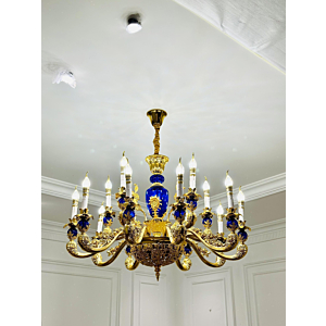 Đèn chùm tân cổ điển 15 tay DC6066T15