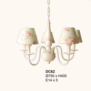 Đèn chùm Hoa hồng cổ điển 5 tay DC62