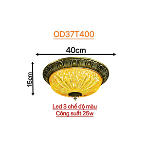 Đèn ốp trần Led 3 chế độ OD37T400
