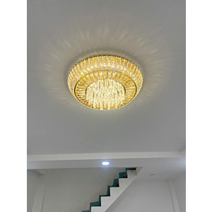 Đèn ốp trần pha lê hình tròn đường kính 0.6m OTPL088T600