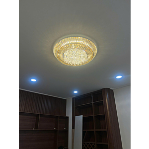 Đèn ốp trần pha lê hình tròn đường kính 80cm OTPL088T800
