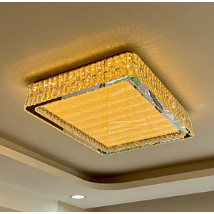 Đèn mâm ốp trần pha lê hình chữ nhật dài 90cm OTPL3512CN