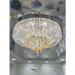 Đèn mâm ốp trần pha lê Led 3 chế độ đường kính 1m OTPL3513T1000