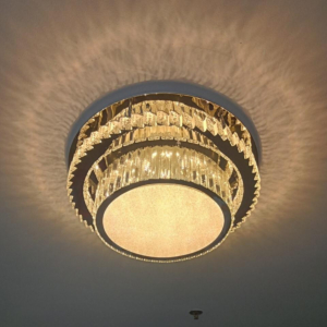 Đèn mâm pha lê hiện đại hình tròn đường kính 60cm OTPL40398T600