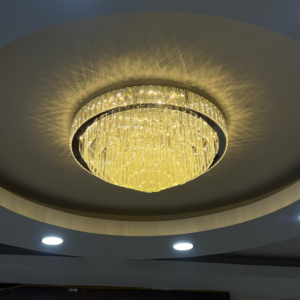 Đèn ốp trần pha lê hiện đại tròn đường kính 80cm OTPL42T800