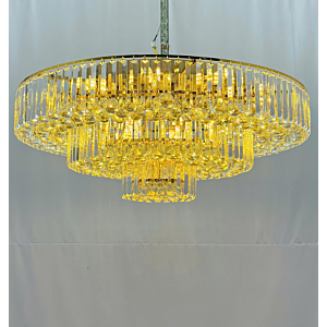 Đèn mâm ốp trần pha lê thẻ cao cấp đường kính 92cm OTPL43T900