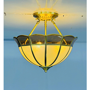 Đèn thả trần đồng kính mờ TD12