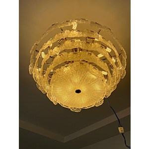 Đèn thả pha lê hình tấm băng tan đường kính 1m TPL009T1000