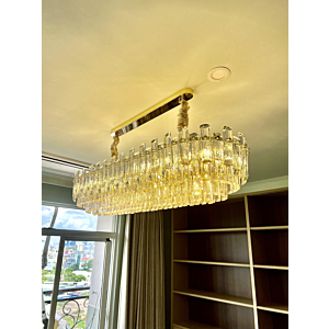 Đèn pha lê thanh lớn thả bàn dài 1.2m TPL017N1200