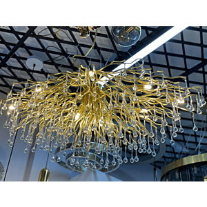 Đèn thả trang trí pha lê cành vàng đường kính 60cm TPL05T600