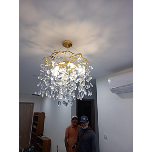 Đèn thả cành vàng đường kính 65cm TPL07T650