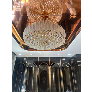 Đèn thả pha lê lá đường kính 1m TPL368T1000