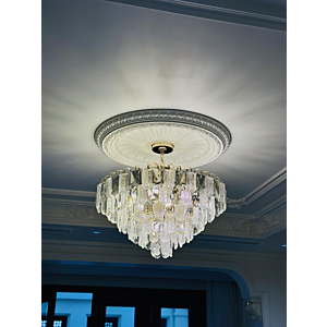 Đèn thả pha lê mờ đường kính 80cm TPL6291T800