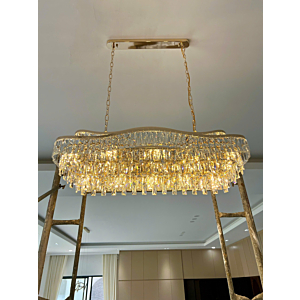 Đèn thả pha lê lượn sóng dài 1m TPL691N1000