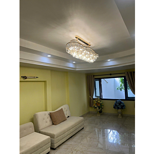 Đèn thả pha lê lượn sóng dài 1,2m TPL691N1200