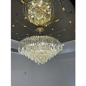 Đèn thả pha lê lượn sóng đường kính 65cm TPL691T650