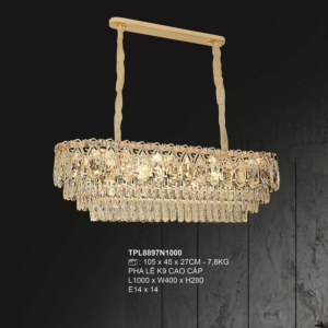 Đèn trang trí pha lê dài 1m TPL8897N1000