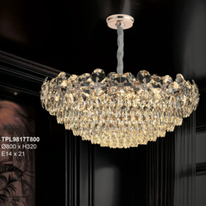 Đèn thả pha lê đường kính 80cm TPL9817T800