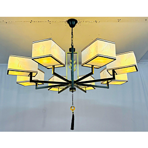 Đèn thả chóa vải chữ nhật TTK302