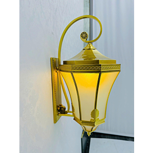 Đèn vách đồng kính màu vàng đồng VD21