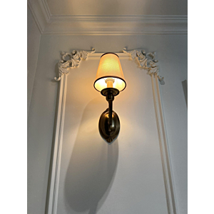 Đèn tường mạ đồng chóa vải 1 tay VDC9033T1