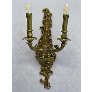 Đèn tường hợp kim mạ đồng 2 tay nến VDC9071T2