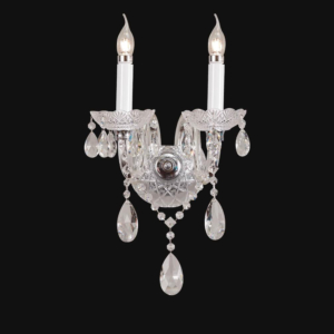 Đèn tường pha lê trắng 2 tay VDC9903T2