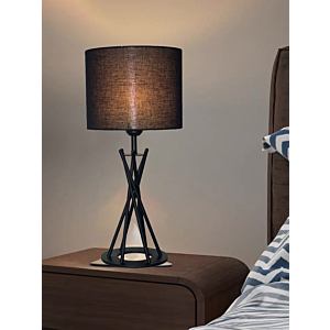 Đèn Bàn Hiện Đại Kiểu Dáng Xoắn Độc Đáo Màu Đen DB12D