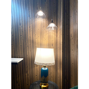 Đèn Bàn Trang Trí Xanh Dương Phối Vàng Kim Sang Trọng DB76XD