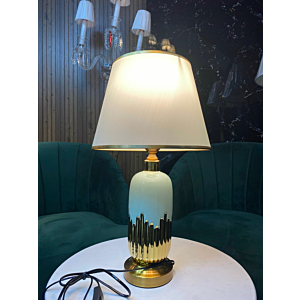 Đèn Bàn Trang Trí Xanh Ngọc Phối Vàng Kim Sang Trọng DB76XN