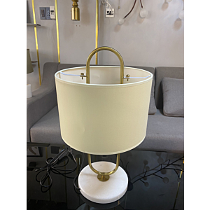 Đèn Bàn Trang Trí Cao Cấp Chân Đá Và Thân Xi Vàng Sang Trọng DB8172