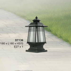 Đèn trụ cổng ngoại thất phong cách cổ điển DT136