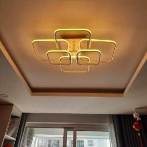 Đèn ốp trần hiện đại 6 hình vuông dài 70cm OT1013T6