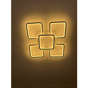 Đèn ốp trần hiện đại 5 hình vuông dài 60cm OT1613T5