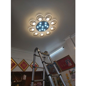 Đèn mâm ốp trần pha lê Led 3 màu đường kính 1m OT41T9