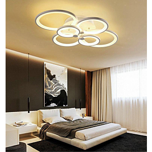 Đèn ốp trần hiện đại 6 hình tròn đường kính 80cm OT7022T6