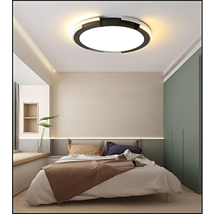 Đèn ốp trần hình tròn màu đen đường kính 50cm OT75T-DEN