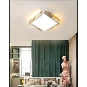 Đèn ốp trần hình vuông màu trắng đường kính 50cm OT75V-TRANG