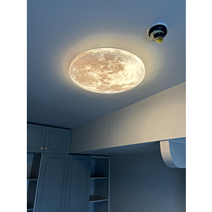 Đèn ốp trần | Gắn tường mặt trăng in nổi 60cm OTA02T600