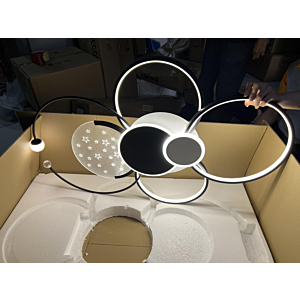 Đèn ốp trần hắt sáng hình sao OTA7X6DEN