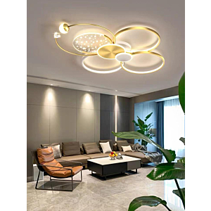 Đèn ốp trần hắt sáng hình sao OTA7X6VANG