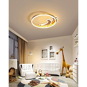 Đèn ốp trần phòng ngủ trẻ em hình cá heo đường kính 45cm OTA8870