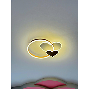 Đèn ốp trần hình trái tim Led 3 chế độ đường kính 55cm OTA8875