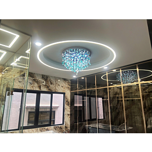 Đèn ốp trần pha lê đường kính 60cm OTPL025T600