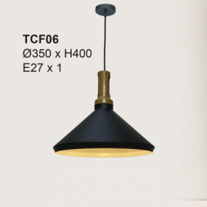 Đèn thả Decor trang trí màu Đen TCF06-Den
