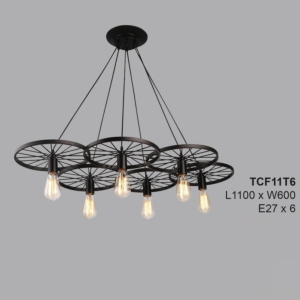 Đèn thả Decor 6 bánh xe TCF11T6