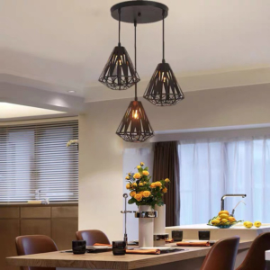 Đèn thả Decor 3 bóng đế Tròn TCF17T3-DeTron