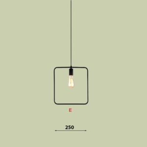 Đèn thả tối giản hình vuông TCF19E