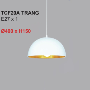 Đèn thả trang trí hiện đại đường kính 40cm màu Trắng TCF20A-Trang-T400