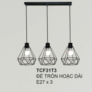 Đèn thả kim cương 3 bóng đế Dài aTCF31T3-DeDai